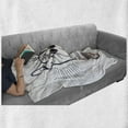thumbnail image 5 of Rock and Roll Soft Flannel Fleece Throw Blanket, Raised Tattooed Human Hand Doing the Well Known Sign, Cozy Plush for Indoor and Outdoor Use, 60" x 80", Redbrown Dark Purple, by Ambesonne, 5 of 5