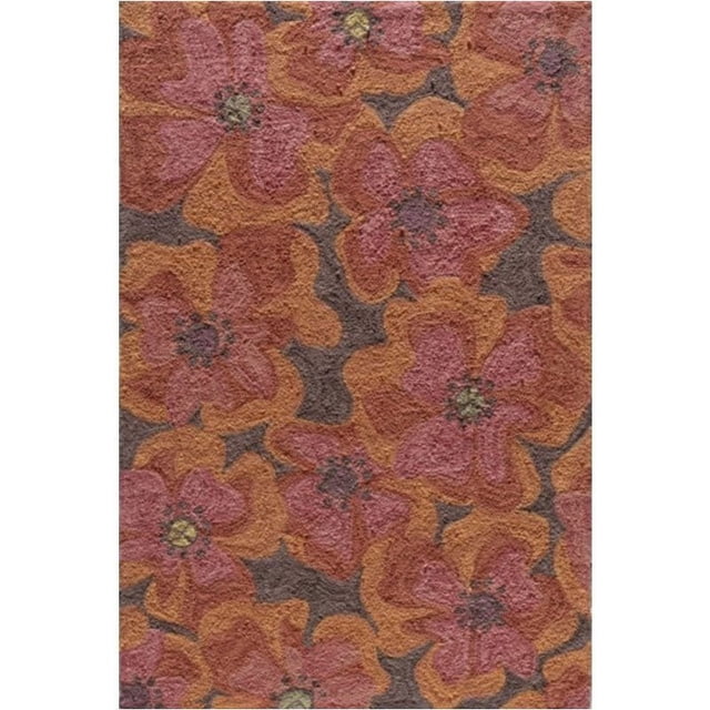 Momeni Sommet 8' X 10' Tapis Crocheté à la Main de Transition en Framboise
