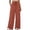 Red, variant on Women's Lightweight Crinkle Wide Leg Pants, Drawstring Waist with Relaxed Fit, S-XXXL