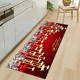 thumbnail image 2 of Xmas Non-Slip Carpet Long Strip Flannel Floor Mats Home Living Room Kitchen Sofa Carpet Door Mat, 2 of 6