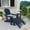 Navy Blue, variant on Polytrends  Laguna Hdpe All Weather Outdoor Patio Foldable Adirondack Chair With Ottoman And Side Table (3-Piece Set) Gray