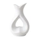 thumbnail image 1 of Jarrón decorativo en forma de corazón para repisa, estantería, chimenea, entrada y ramo. Blanco S, 1 of 9