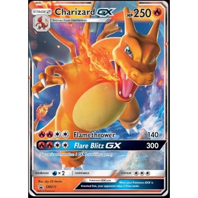 Tarjeta Pokémon Charizard GX SM211 Hidden Fates Ultra Rare Holo