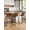 Dark Brown, variant on Bar Stools Set of 4, Faux Leather Counter Height Stools, 26" Modern Barstools with Metal Legs and Footrest, Urban Armless Counter Chairs with Back for Kitchen Island (Brown)