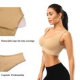 thumbnail image 4 of Women's Pull On Style Seamless Comfortable Wire-Free Sports Bras Yoga Bra with Removable Pads, 4 of 6