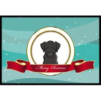 Caroline's Treasures BB1545JMAT Black Labrador Merry Christmas Door Mat, Indoor Rug or Outdoor Welcome Mat 24x36 Doormat