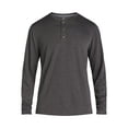 thumbnail image 2 of George Men's and Big Men's Henley Tee with Long Sleeves, Sizes S-3XL, 2 of 6