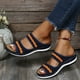 thumbnail image 5 of Zapatos de mujer Moda Hollow Out Knitting Crochet Flower Cómodas zapatillas de tacón inclinado Sandalias Wmkox8yii  hj789, 5 of 9