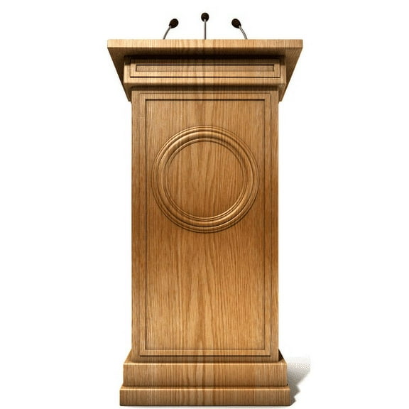 SC2525 Speakers Podium Cardboard Cutout Standee Standup