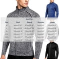thumbnail image 2 of hoksml Men's Heather Raglan Full Zip Performance Athletic Jacket, Stand Collar Quick Dry Top with Zip Sleeve Pocket for Running Gym Outdoor Daily Wear, 2 of 8