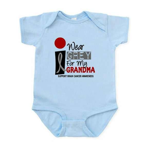 CafePress - I Wear Grey For My Grandma 9 Infant Bodysuit - Baby Light Bodysuit, Size Newborn - 24 Months