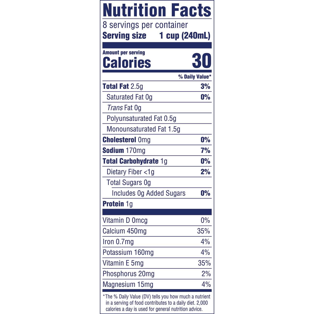 (2 pack) Almond Breeze Shelf-Stable Unsweetened Vanilla Almond Milk, 64 oz Can