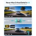 thumbnail image 2 of BOTSLAB Dash Cam 4K+2K Delantera y Trasera 64 GB WiFi GPS, 2 of 9