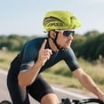 thumbnail image 6 of Bicycle Helmet Cover with Reflective Strip Sports Helmet Rain Cover Waterproof Riding Helmet Rain Cover Adjustable for Mountain Road Bike Helmet (Green A), 6 of 10