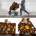 thumbnail image 6 of Car Seat Cover Baby, Autumn Forest Small Animals Lazy Baby Car Seat Cover for Baby Boys Girls Newborn , Infant Car Seat Canopy Cover Nursing Breastfeeding Cover Warm Blanket, 6 of 7