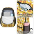 thumbnail image 3 of Baseballs and Gloves Yellow Pattern 17" Waterproof Oxford School Backpacks for Teens, S-Shape Padded Straps, for School, Travel, Hiking, Camping, 3 of 4