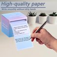 thumbnail image 4 of Trianu 2 Pack Pull-Out Full Adhesive Sticky Notes Roll Tape, 1.8 x 2.5 Inch Cute Sticky Note Pads, 512 Sheets Colorful Self-Stick Memo Paper Pad Label Stickers for Writing, Blue & Green, 4 of 7