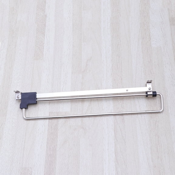 Moluckfu Non Slip Plated Silver Retractable Wardrobe Rail Clothes Hanger for Scarves Pants Skirts