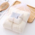 thumbnail image 1 of TopOne 2pcs Coral Fleece Luxury Linen Towel Set For Bathroom High Absorbent Quick Drying, 1 of 2