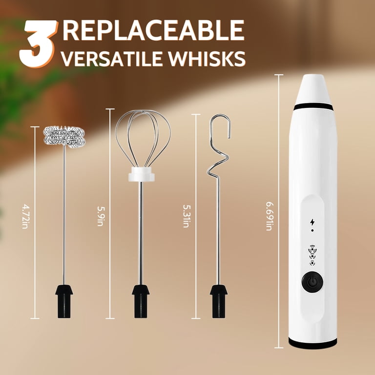 Agcan Rechargeable Handheld Milk Frother, 3 Speeds photo 2