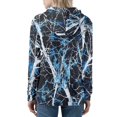 thumbnail image 4 of Eheartsgir Women's Hunting Camouflage Hooded Fashion Hoodies & Sweatshirts Blue Lightweight Zip-up Hoodies for Women Zipper Pocket Size XS-5XL, 4 of 5