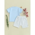 thumbnail image 4 of Jxzom Toddler Baby Boy Easter Outfit 0 6 12 18 Months 2T 3T Mr Steal Your Chick Short Sleeve T-Shirt and Shorts Summer Clothes Set, 4 of 7