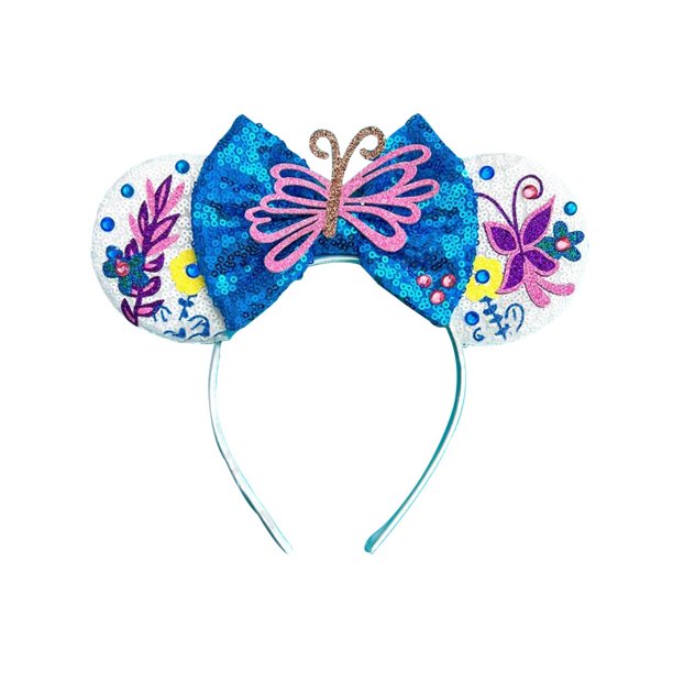 Diadema con orejas de ratón de Disney para niñas, Cosplay de princesa, Encanto, Isabella, Frozen, Elsa, lazos para el cabello, diadema, accesorios para el cabello para niñas Gao Jinjia LED