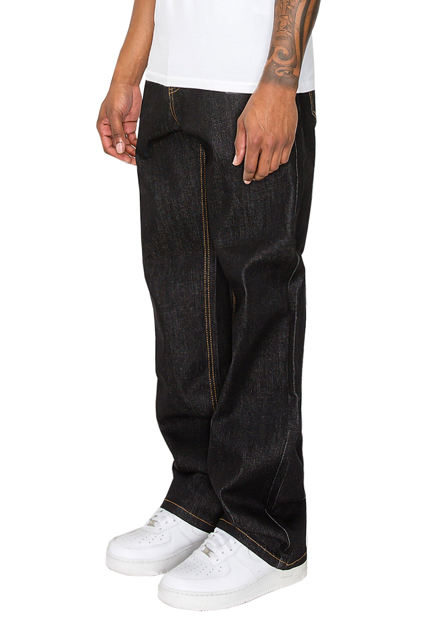 【メンズ・特価セール】  Jeans Daily バッグ Level 7 Men's Zipper Utility Pocket Relaxed Bootcut