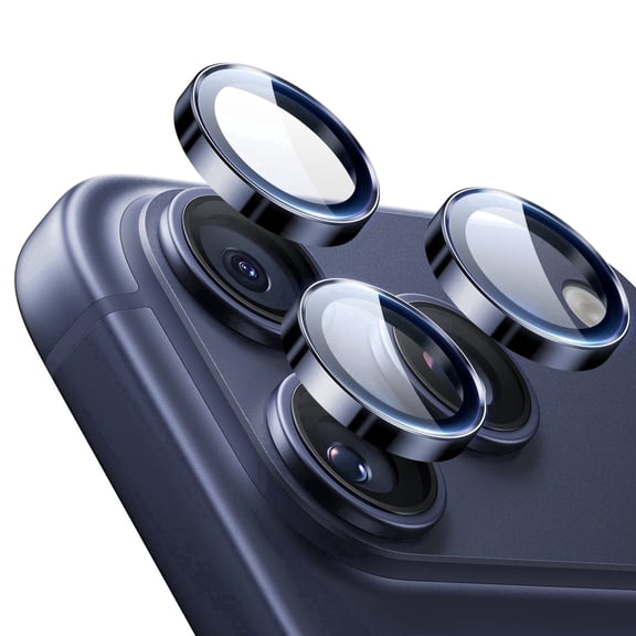 ESR Camera Lens Protector Compatible with iPhone 17 Pro Max/17 Pro/16 Pro Max/16 Pro/15 Pro Max/15 Pro/14 Pro Max/14 Pro, Ultra-Thin Anti-Scratch HD Tempered Glass, Blue