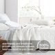thumbnail image 2 of Horimote Home Juego De Colcha 100% Algodón Tamaño Queen Blanco Prelavado Juego De Colcha De 3 Piezas Acogedora Y Ligera Funda De Cama Con 2 Fundas En Patrón Geométrico Para Todas Las Estaciones, 2 of 5
