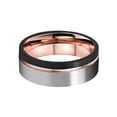 thumbnail image 1 of Qarigey Anillo de acero para hombre, 8mm, 3 colores, reemplazo de anillos anticorrosivos brillantes a la moda, adorno de joyería, regalo de cumpleaños Ropa, zapatos y accesorios Miscelánea talla 8 Qarigey AP015391-04, 1 of 6