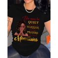 thumbnail image 1 of Vibrant Portrait Print Crew Neck T-Shirt - Soft Mid-Elasticity Polyester Fabric, Machine Washable, Regular Length, Casual Summer Tee for Women - Perfect for Spring and Summer Outings, 1 of 6