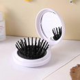thumbnail image 2 of Cartoon Folding Small Comb Female Student Portable Mini Air Cushion Comb Air Bag Massage Comb Cute Integrated Makeup Mirror 1 piece, 2 of 4