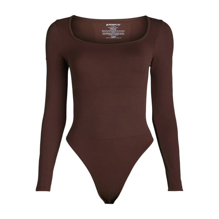 Joyspun Women's Seamless Shaping Bodysuit with Long Sleeves Joyspun Women's Seamless Shaping Bodysuit with Long Sleeves