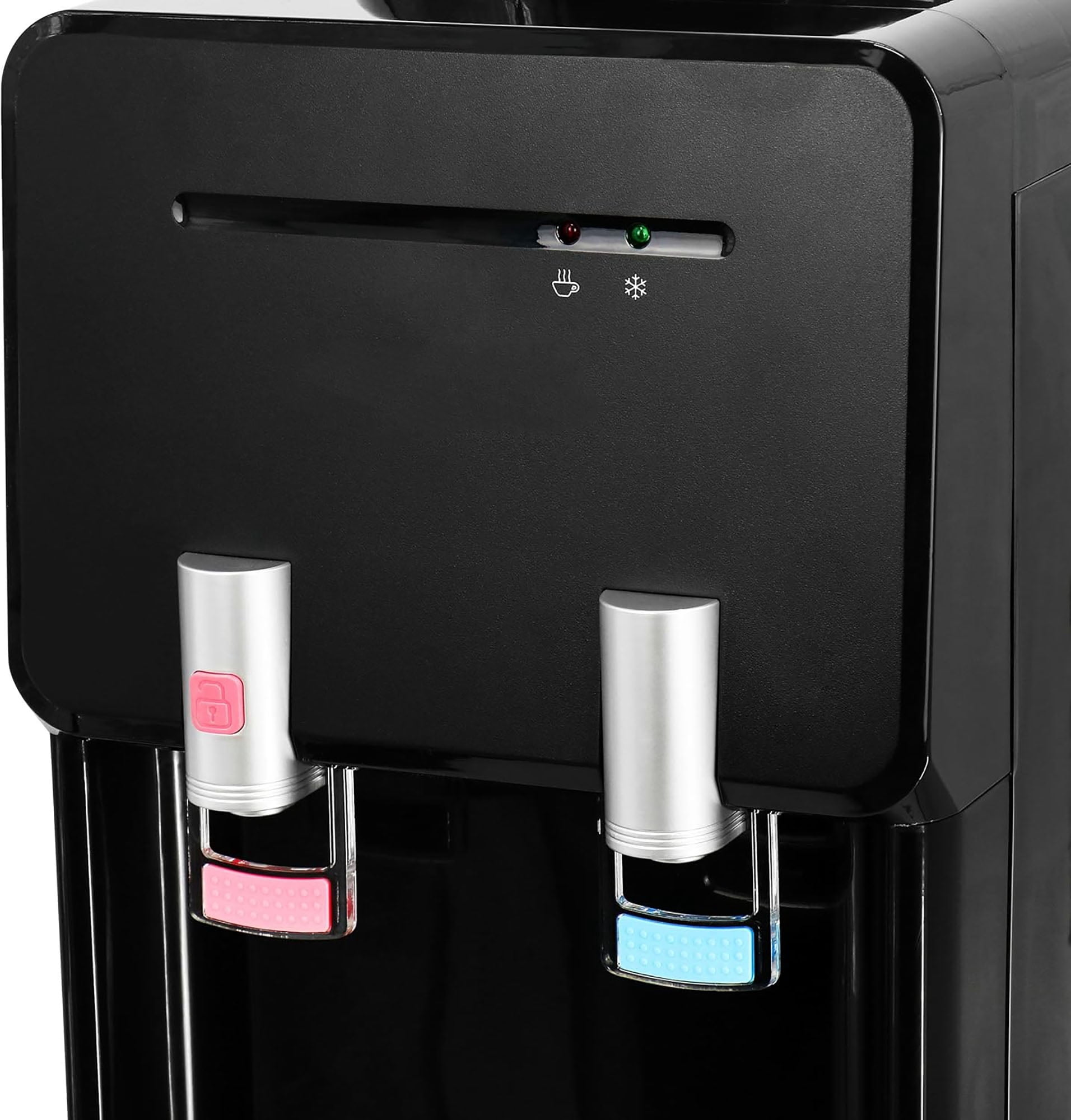 5 Gallon Bottom Load Water Dispenser with Hot, Cold & Room Temperature Settings, UV Self-Cleaning System, Child Safety Lock, Stainless Steel Water Cooler for Home and Office