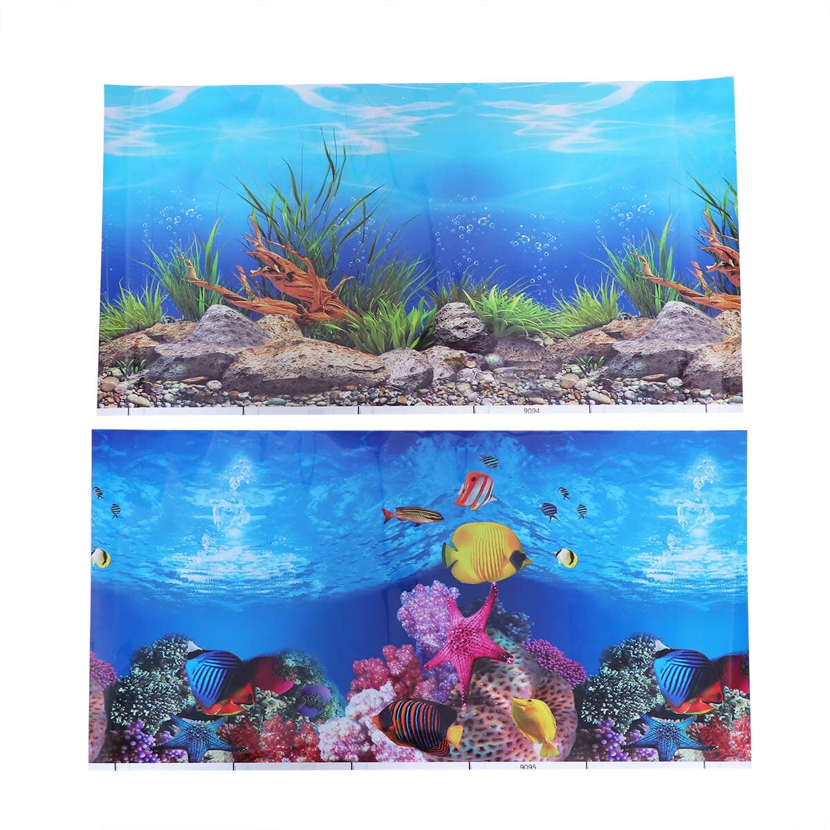 Aquarium Fish Tank Background Sticker 3D Doublesided Adhesive
