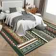 thumbnail image 2 of Haperlare Tribal Distressed Rugs for Kitchen Washable Area Rugs for Living Room Non Slip Low Pile Rug Green Indoor Floor Cover 6'x9', 2 of 7