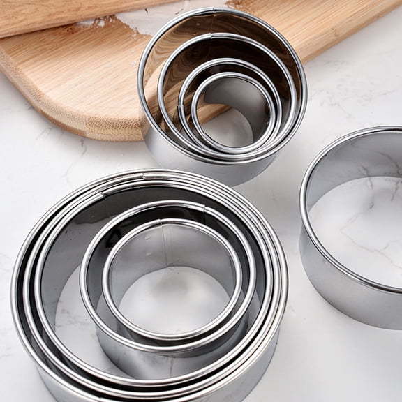 OFFIGAM 11-Piece Stainless Steel Pastry Circle Baking Mold Set - Perfect Baking Tools and Gift for Friends
