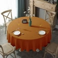 thumbnail image 3 of Japanese Cotton Linen Round Tablecloth For Dining Table Party Banquet Picnic,Dustproof Washable Machine-White-diameter250cm 99", 3 of 9