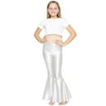 thumbnail image 2 of Stretch Is Comfort Girl's Poly/Spandex Stretch Bell Bottoms Flare Pants Mystique Silver X-Small, 2 of 6