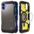 thumbnail image 1 of Funda Spigen Tough Armor (Ai) MagFit para iPhone 16 Gunmetal, 1 of 8
