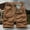 #258-Coffee, variant on Men's Multi Pocket Tactical Cargo Shorts Loose Fit Button Waist Side Cargo Pockets Outdoor Hiking Camping Short Pants Khaki XL Gifts for Father