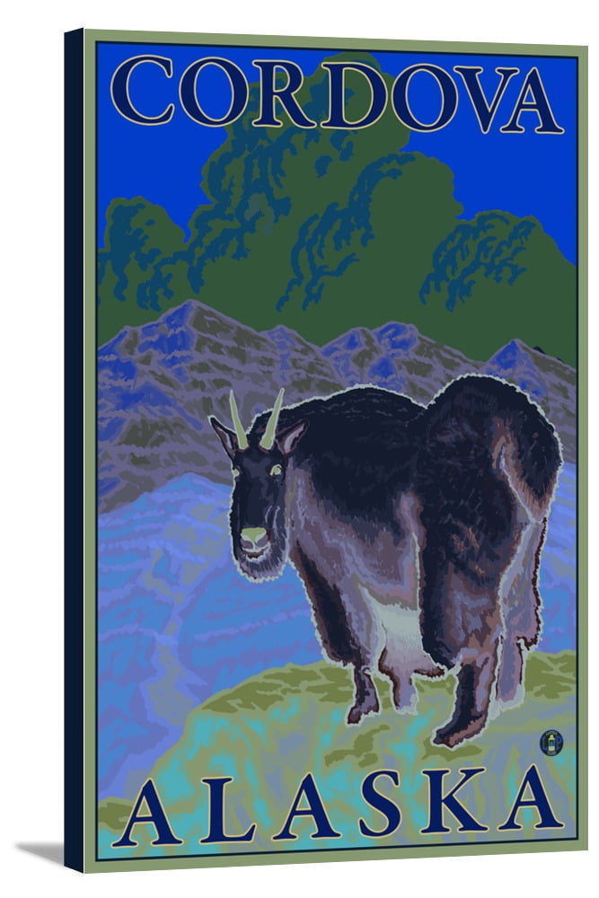 Mountain Goat Cordova, Alaska LP Original Poster (12x18 Gallery