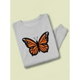 thumbnail image 3 of Monarch Butterfly Art Sweatshirt Women -Image by Shutterstock, Female 3X-Large, 3 of 4