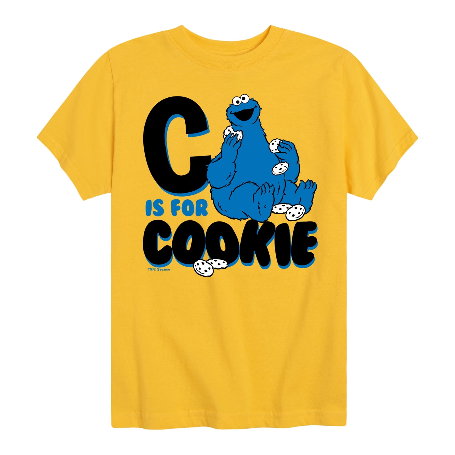 Sesame Street - C Is For Cookie - Toddler and Youth Short Sleeve Graphic T-Shirt