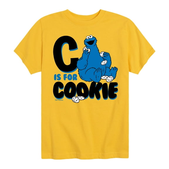 Sesame Street - C Is For Cookie - Toddler and Youth Short Sleeve Graphic T-Shirt