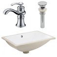 thumbnail image 1 of American Imaginations 20.75-in. W CSA Rectangle Bathroom Undermount Sink Set In White - Chrome Hardware - Overflow Drain Incl. AI-27115, 1 of 9