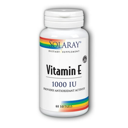 Solaray La vitamine E 1000 UI - 60 Gélules