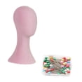thumbnail image 2 of lionlar Hat Display Head Hat Rack Mannequin Head for Making Beauty Salon Styling pink, 2 of 9