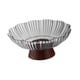 thumbnail image 3 of Bol de fruta con pedestal, bol alto transparente decorativo para dulces, frutos secos y aperitivos. Gris, 3 of 7